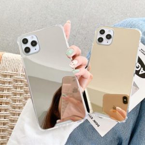 moskado Luxury Makeup Mirror Phone Cover For iPhone 12 Mini 11 Pro Max XR XS Max 7 8 7Plus Airbag Shockproof Soft Silicone Case