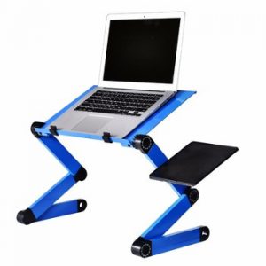 Aluminum Alloy Laptop Table Adjustable Portable Folding Computer Desk Students Dormitory Laptop Table Computer Stand Bed Tray