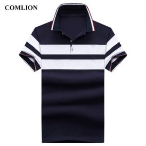 Polo Shirt Men Cotton Casual Business Tops Mens Striped Poloshirt High Quality Shirts Short Sleeve Clothing (You can add logo) 6