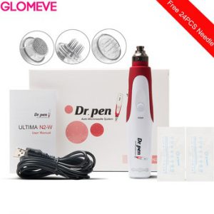 Dr. Pen Ultima N2W Professional Microneedling Pen Electric Skin Anti-Aging Tools with 24PCS 36Pin Replacement Needles Cartridges