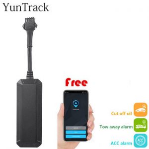 Mini GSM GPS tracker Car motorcycle vehicle ACC status oil cut off Anti-demolition Trailer move alarm tracking software