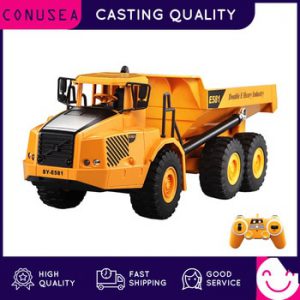 CONUSEA 1:16 RC Truck Dumper Caterpillar Tractor Model Engineering Car Excavator 2.4GHz Radio Controlled Car Toys For Boys