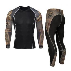 New Men's Thermal Underwear Sets Compression Sport Suit Sweat Quick Drying Thermo Underwear Men Clothing Long Johns Sets