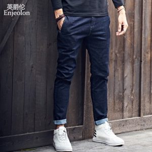 Enjeolon 2020 New Mens Jeans Brand Black Jeans Men Fashion Long Trousers Mens Denim Jeans Pants Clothes Plus Size KZ6141