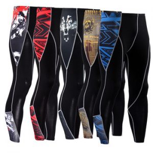 Men Compression Tight Leggings Running Sports Male Gym Fitness Pants Quick dry Trousers  Training basketball compression tights