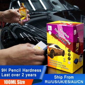 9H Liquid Glass Ceramic Car Coating Super Hydrophobic Glass Coating Nano Ceramics Car Care Wax Car Polishing Kit Anti Scratches