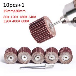 10PCS 10-12mm Dremel Accessories Set Grinding Wheel Head Sander Abrasive Tools Sandpaper Rust Removal Polishing Tools 80-600Grit