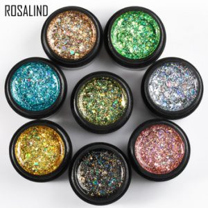 ROSALIND Painting Gel Nail Polish UV Hybrid Varnishes Semi Permanent Foundation Primer For Manicure Shiny Diamond Gel Nail Art