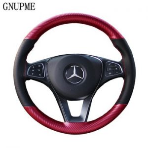 Anti-slip Car Steering Wheel Cover 38cm DIY Braid Needles And Thread Soft Artificial Leather Auto Car Steering Wheel Covers