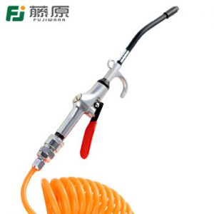 FUJIWARA Air Blow Gun Stainless Steel Air Dust Gun Angled Bent Nozzle Pistol Grip Pneumatic High Pressure