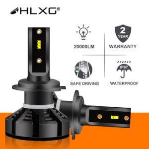 HLXG H7 Led H4 Car Headlight Bulbs H1 LED H11 H8 HB3 9005 HB4 9006 Fog Lamps 6500K 4300K 5000K 12V 20000LM Auto Nebbia With ZES