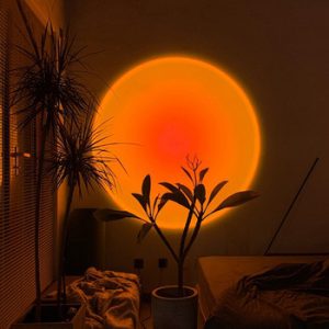 Modern Sunset Floor Lamp Indoor Decor Atmosphere LED Stand Lamp Bedroom Living Room Colorful Club Floor Light Standing Lighting