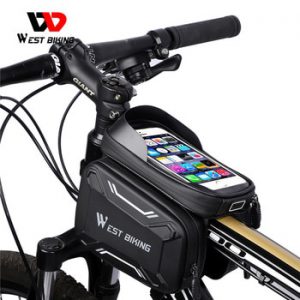 WEST BIKING Bicycle Bags Front Frame High-quality MTB Bike Bag Cycling Accessories Waterproof Screen Touch Top Tube Phone Bag