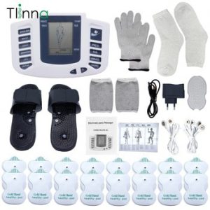 Electronic Tens EMS Muscle Stimulator Pulse Acupuncture Massage Therapy for Back Neck Full Body Massager 16 Pads Russian/English