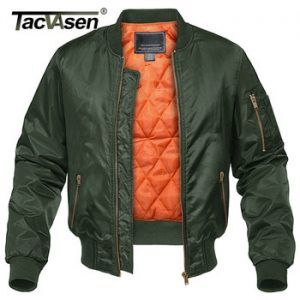 TACVASEN Winter Military Jacket Outwear Men Cotton Padded Pilot Army Bomber Jacket Coat Casual Baseball Jackets Varsity Jackets