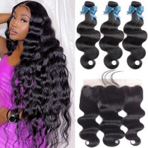 Brazilian Hair Weave Bundles With Frontal Beaudiva Hair Body Wave Human Hair Bundles With Lace Frontal Closure