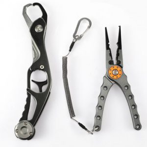 Fishing Tool Set Fishing Grip Gripper & Line Cutters Fishing Pliers with Bag Multifunctional Aluminium Fishing Equipment