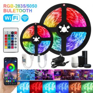 LED Strip Lights Bluetooth WiFi Luces led Lights For Room RGB Flexible Waterproof Tape Diode 12V Remote Tira LED Strips Lighting