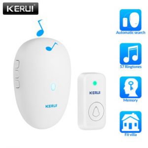 KERUI Smart Doorbell Home Security Welcome Wireless Doorbell 57 Chime 100m Remote Control EU US UK Plug Wireless Button DoorBell