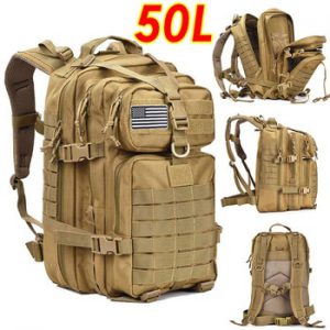 50L Large Capacity Men Army Military Tactical Backpack 3P Softback Outdoor Hiking Camping Rucksack Hunting camping travel bag