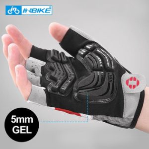 INBIKE Shockproof GEL Pad Cycling Gloves Half Finger Sport Gloves Men Women Summer Bicycle Gym Fitness Gloves MTB Bike Gloves