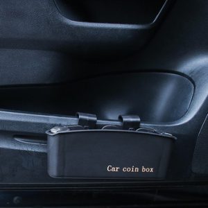 Car coin box pocket finishing box mobile phone trash can glasses frame interior debris storage car door side hanging trash can