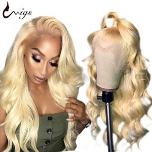 UWIGS 613 Blonde Lace Front Wig Human Hair 30 inch Body Wave Lace Front Wig Transparent Lace Frontal Wigs For Black Women Remy