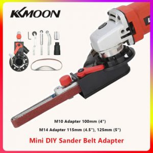 Angle Grinder Mini DIY Sander Sanding Belt Adapter Grinding Machine Bandfile Belt Head Sander for 115mm 4.5" and 125mm 5"