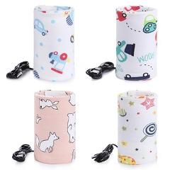 USB Charging Newborn Baby Bottle Warmer Portable Outdoor Infant Milk Feeding Bottle Heated Cover Baby Nursing Insulated Bag