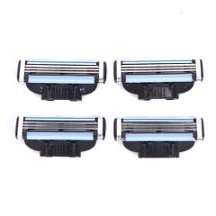 4pcs 3 Layers Blades Men Face Shaving Razors Blades Male Manual Razor Blades For Standard Beard Shaver Trimmer Blades