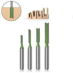 6mm Straight Bit Milling Cutter Multi-functional Shank Single Double Flute Tungsten Carbide Router Bit Woodwork Tool