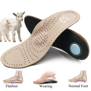 Genuine Leather Orthopedic Insoles for Arch Support Shoes Insert Pad Orthotics Shoes Insole For Shoes Woman Men plantar fasciiti