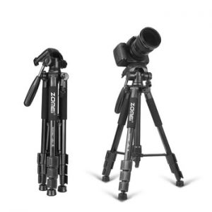 New Zomei Tripod Z666 Professional Portable Travel Aluminium Camera Tripod Accessories Stand with Pan Head for Canon Dslr Camera