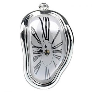 2019 New Novel Surreal Melting Distorted Wall Clocks Surrealist Salvador Dali Style Wall Watch Decoration Gift Home Garden