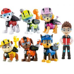 7pcs/set Paw Patrol Toys Dog Can Deformation Toy Captain Ryder Pow Patrol Psi Patrol Action Figures Toys for Children Gifts