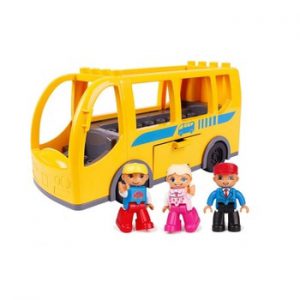 Bus Blocks Large Particles Building Blocks Accessories City Buses Model Vehicle Car Toys Kids Gifts Big Size Brick