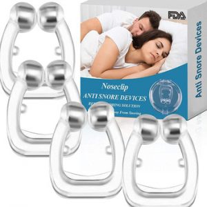 Silicone Magnetic Anti Snore Stop Snoring Nose Clip Sleep Tray Sleeping Aid Apnea Guard Night Device with Case