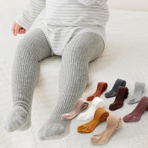 Baby Tights Spring Solid Color Soft Knitted Warm Baby Girl Tights Newborn Toddler Tight Boy Girl Pantyhose Kids Girls Clothes