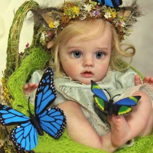 12Inch New Reborn Fairy Doll Kit Unfinished Unpainted Blank Vinyl Parts DIY Toy Reborn FLO Fairy Kit For Kid Gifts