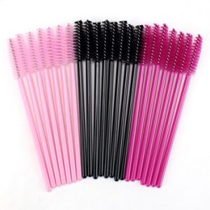 GLAMLASH premium 50Pcs disposable eyelash extension cleaning brush Micro Mascara wand lash eyebrow brush Applicator Spoolers