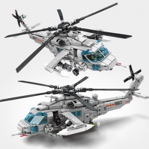 SEMBO High-Tech Creator Police Military Armed Helicopter Building Blocks STEM Kit Aircraft  Bricks Toys For Boys Holiday Gifts