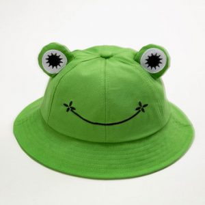 3-8 Years Cute Frog Giraffe Children Bucket Hat Boys Girls Spring Summer Panama Cap Cartoon Elk Knitted Baby Hat Boy Girl Hats