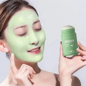 1Pcs Green Mask Stick Mee-eters Acne Olie Controle Diepe Schoon Rustgevende Reparatie Groene Thee Aubergine Extract Facial Skin