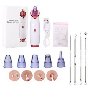 Electric Blackhead Acne Facial Nose Cleaner Vacuum Suction Acne Nose Blackhead Acne Acne Needle Set Beauty Skin Care Tools