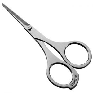 MR.GREEN Nose Hair Scissor Makeup Scissors Surgical Grade Stainless Steel Face fine Hair Removal Tools  With Rounded tips