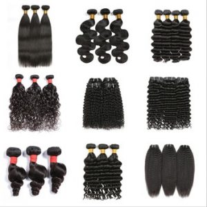 Hot Wave Human Hair Weave Bundles Extension for Women Natural Black Straight Body Water Deep Loose Funmi Bouncy Kinky Curly