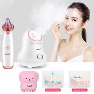 Nano Ionic Facial Steamer Lady Face Sprayer Personal Sauna Spa Steaming Tool Vacuum Suction Blackhead Remover Acne Extractor 31