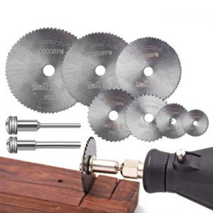 6/7/8PCS HSS Mini Circular Saw Blade Rotary Tool for Dremel Metal Cutter Diamond Wood Cutting Wheel Discs Drill Mandrel Cut Off