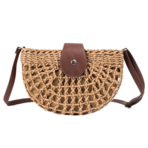 New Summer Rattan Bags Women Saddle Straw Shoulder Bag Handmade Crossbody Bag Lady Handbags Woven Bohemia Clutch 2021