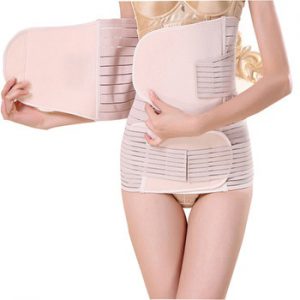 Menoea 2020 3 Pieces Set Maternity Postnatal Belt After Pregnancy bandage Belly Band waist corset Pregnant Women Slim Shapers